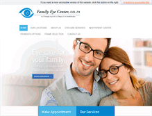 Tablet Screenshot of familyeyecenter.org